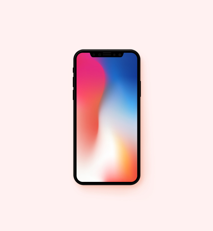AI教程！教你5步做出iPhone X渐变壁纸（含样机）